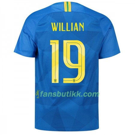 Fotball-VM 2018 Brasil drakt Willian 19 Bortetrøye